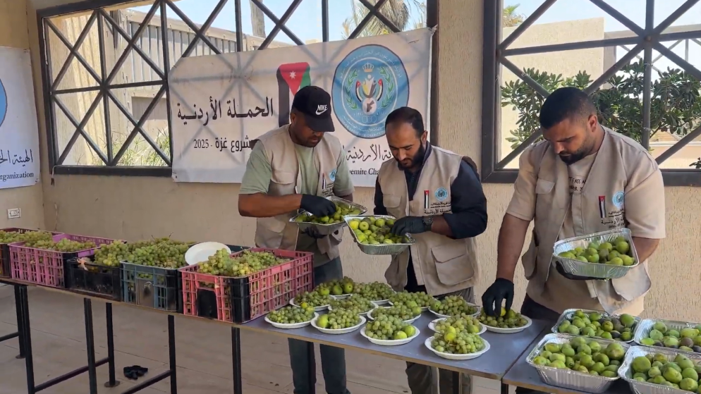"الخيرية الهاشمية" توزع الفواكه على مرضى الكلى بمستشفى شهداء الأقصى في دير البلح