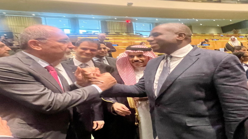 وزير الخارجية يثمن عزم بريطانيا على الاعتراف رسميا بالدولة الفلسطينية